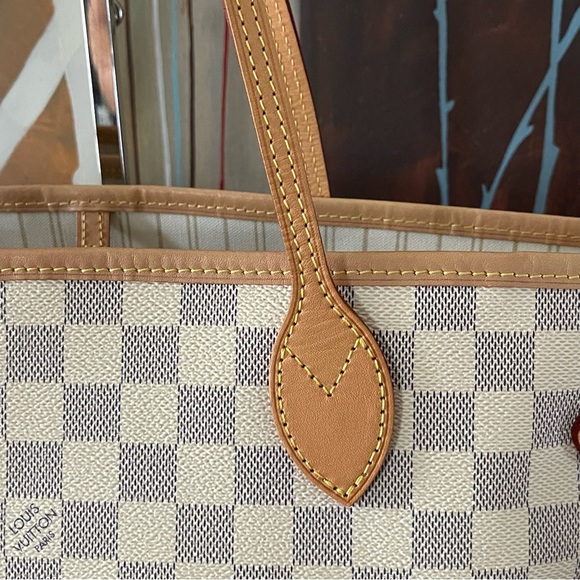 Louis Vuitton Neverfull MM Damier Azur with pouch - Picture 4 of 16